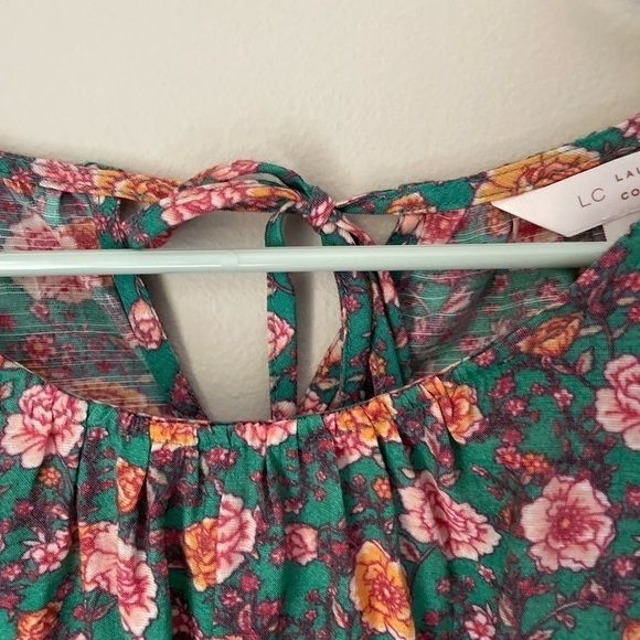 LC Lauren Conrad Floral Long Sleeve Boho Top Size Small - Picture 4 of 8